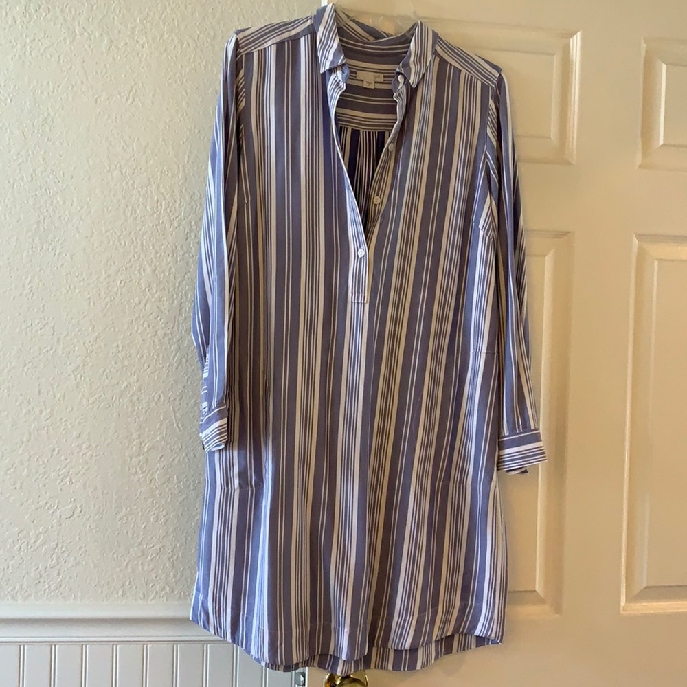 JJill White and light blue dress by JJill